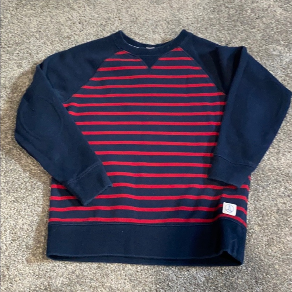 Lands End Pullover Stripped Sweatshirt